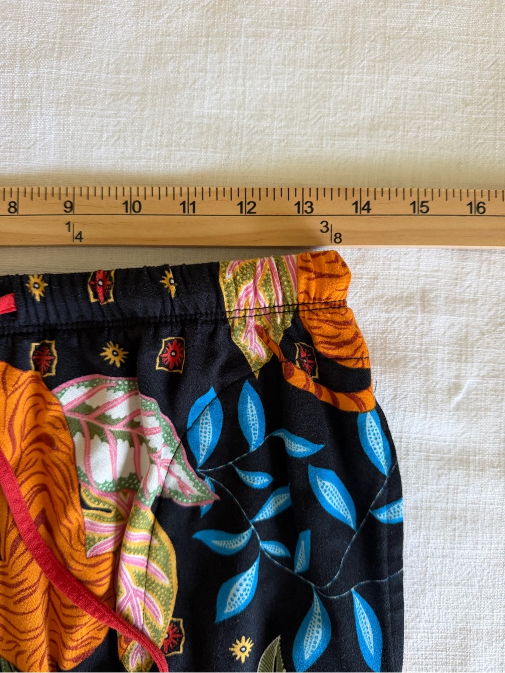 Room Service Black Floral & Tiger Print Pajama Set - Picture 9 of 9
